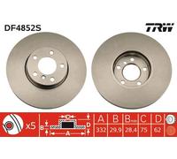 TRW DF4852S Disque de frein pour BMW