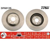 TRW DF6013S Disque de frein pour MERCEDES-BENZ
