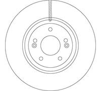 TRW DF6545S Disque de frein