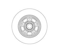 TRW DF6549BS Disque de frein pour RENAULT