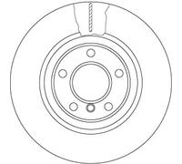 TRW DF6616S Disque de frein pour BMW