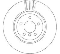 TRW DF6624S Disque de frein pour BMW