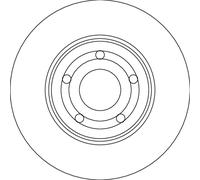 TRW DF6708 Disque de frein pour FORD