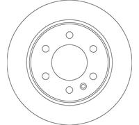 TRW DF6723S Disque de frein pour MERCEDES-BENZ