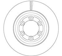 TRW DF6736S Disque de frein pour ISUZU