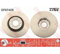 TRW DF6742S Disque de frein pour VW
