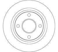 TRW DF6759 Disque de frein pour FORD