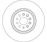TRW DF6771S Disque de frein pour AUDI,SKODA,VW