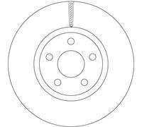 TRW DF6810S Disque de frein pour FORD