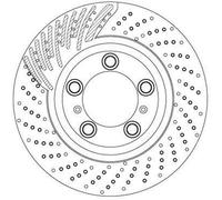 TRW DF6821S Disque de frein Avant gauche pour PORSCHE 911 (991) 911 Targa (991)