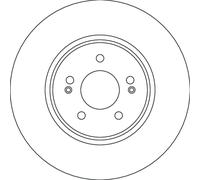 TRW DF6829S Disque de frein pour HYUNDAI,KIA