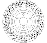 TRW DF6835S Disque de frein pour MERCEDES-BENZ