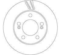 TRW DF6878S Disque de frein pour SSANGYONG