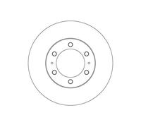 TRW DF6914S Disque de frein