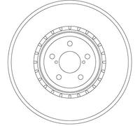 TRW DF6923S Disque de frein pour SUBARU
