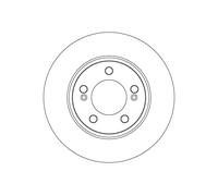 TRW DF6924S Disque de frein pour SSANGYONG