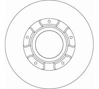 2x Disque de frein plein DF6963S TRW pour FORD TRANSIT V363 Fourgon