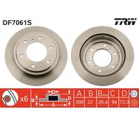 TRW DF7061S Disque de frein pour MITSUBISHI