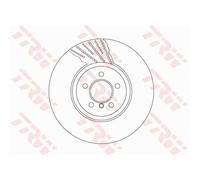 TRW Disque de Frein Ø374 Ventilé avant Droit pour BMW 6er Coupé 5er F11 F10 F18