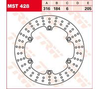 TRW Disque de frein, arrière MST428, FIXE