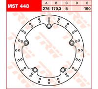 TRW Disque de frein, arrière MST448,DURCH.276MM, FIXED