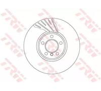TRW Disque de frein Avant droit pour BMW 5 Berline (F10) 5 Touring (F11) 348mm