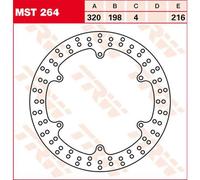 TRW Lucas Disques de frein MST264 Diamètre 320 mm Fixe