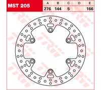 TRW Lucas Disque de frein MST205 Avant rigide 1 pièce