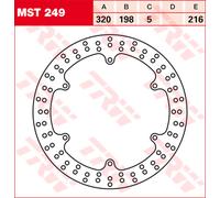 TRW Lucas Disques De Frein MST249, DIAM. 320MM, FIXE