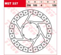 TRW Disque de frein MST337 – Ø 298 mm – Fixe