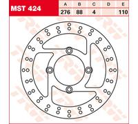 TRW Disque de frein avec homologation ABE MST424, FIXE