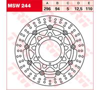 TRW Lucas Disque de frein MSW244 – Flottant