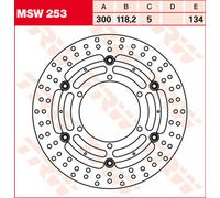 TRW Disque de frein MSW253 – 300 mm – Avant – 1 pièce