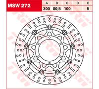 TRW Lucas Disques de frein MSW272 Diam. 296 mm Flottants