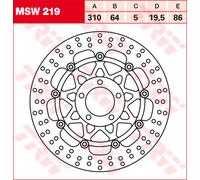 Disque de frein TRW MSW219, 1 pièce