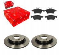 TRW Disques de Frein + Plaquettes Arrière pour C-MAX FOCUS II VOLVO S40 II C7...