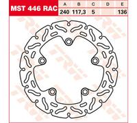TRW Disques de frein Racing, arr., avec ABE