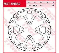 TRW Disques de frein Racing avant AVANT, MST269RAC, FIXE