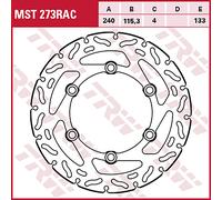 Disque de frein TRW MST273RAC, 1 pièce