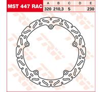 TRW Disque de frein Racing avant MST447RAC Argenté 1 pièce