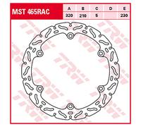 TRW Disques de frein Racing avant AVANT, MST465RAC FIXE