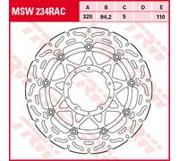 TRW Disques de frein Racing avant AVANT, MSW234RAC FLOTTANT