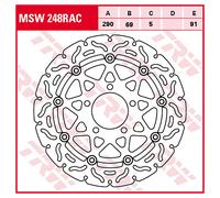 TRW Disques de frein Racing avant AVANT, MSW248RAC FLOTTANT