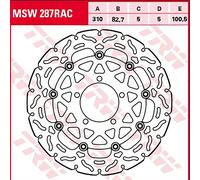 TRW MSW287RAC Disque de frein