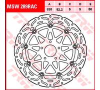 TRW Disques de frein Racing avant AVANT, MSW289RAC FLOTTANT