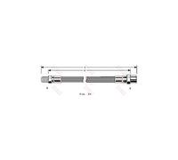 TRW Flexible de frein PHB132 Longueur: 380mm Compatible avec TALBOT Murena Coupe Simca 1000 Horizon 3/5 portes Matra Bagheera X Simca 1100 3/5 portes 1307-1510 3/5 portes