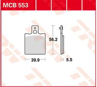 TRW Garniture de frein type organique standard avec ABE, garniture de frein MCB 553" jeu"