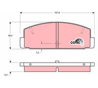 TRW GDB1027 Kit de plaquettes de frein, frein à disque pour HAIMA (FAW),MAZDA,MA
