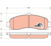 TRW GDB1059 Plaquettes de freins Avant pour NISSAN MICRA II (K11)