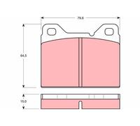 TRW GDB1065 Kit de plaquettes de frein, frein à disque pour VOLVO